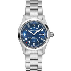 Hamilton Khaki Field Ανδρικό Ρολόι Αυτόματο με Ασημί Μεταλλικό Μπρασελέ H70455140