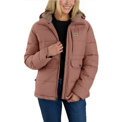Carhartt Montana Γυναικείο Μπουφάν Χειμωνιάτικο Puffer Μακρύ Ροζ 105457-B25