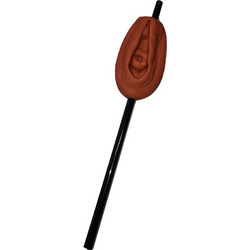 Diablo Picante Vagina Straw Dark Tone Αστεία Sexy Καλαμάκια D-245390