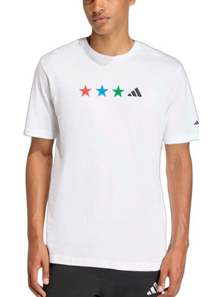 Adidas FIFA WC MAP Graphic Ανδρικό Αθλητικό T-Shirt Λευκό KB2530