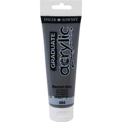 Daler-Rowney Graduate 084 Neutral Grey Ακρυλικό Χρώμα Ζωγραφικής 120ml