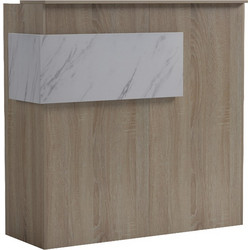 Pakoworld Optima Γραφείο Reception Ξύλινο 110x40x110cm 230-000186