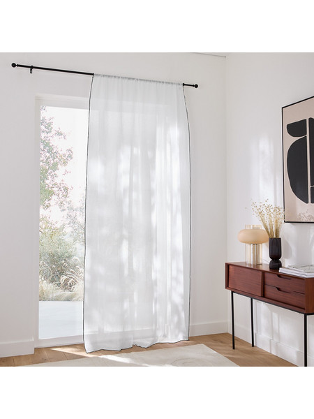 La Redoute Κουρτίνα με Γάντζους 135x260 Onega 351329307 Λευκή
