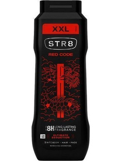 STR8 Red Code 3-In-1 Ανδρικό Αφρόλουτρο σε Gel 750ml
