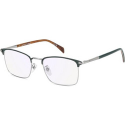 David Beckham DB1201/G EAN Ανδρικός Σκελετός Γυαλιών Οράσεως Μεταλλικός Ασημί Μπλε