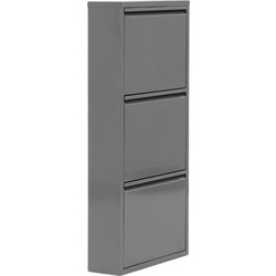Fylliana Παπουτσοθήκη Μοριοσανίδας Γκρι M50xΠ15xΥ104cm 894-225-036