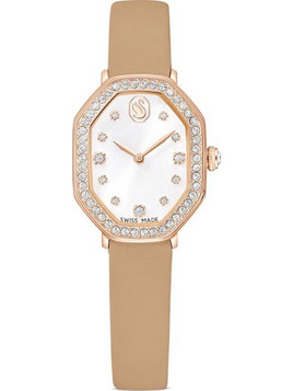 Swarovski Dextera Γυναικείο Ρολόι με Μπεζ Δερμάτινο Λουράκι 5730184