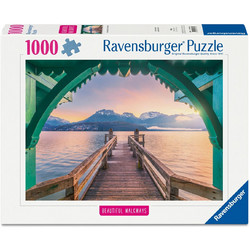 Puzzle Ravensburger Footbridge at Lac d'Annecy 1000 Κομμάτια
