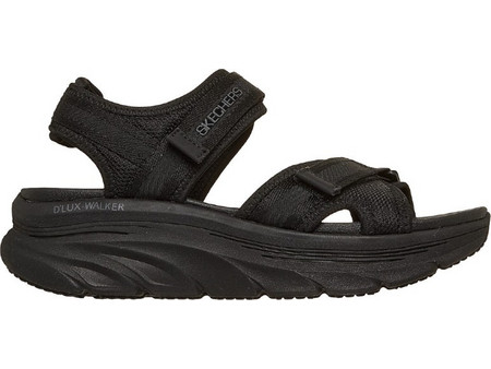 Skechers D'lux Walker Αθλητικά Γυναικεία Σανδάλια Μαύρα 163585-BBK