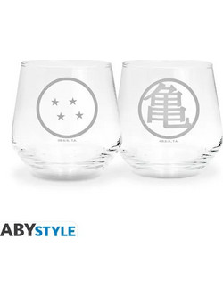 AbyStyle Σετ Ποτήρια Νερού Γυάλινα Dragon Ball 2 300ml 2τμχ ABYVER287
