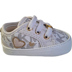 Michael Kors Βρεφικά Sneakers Αγκαλιάς Ροζ Χρυσά MK04984256