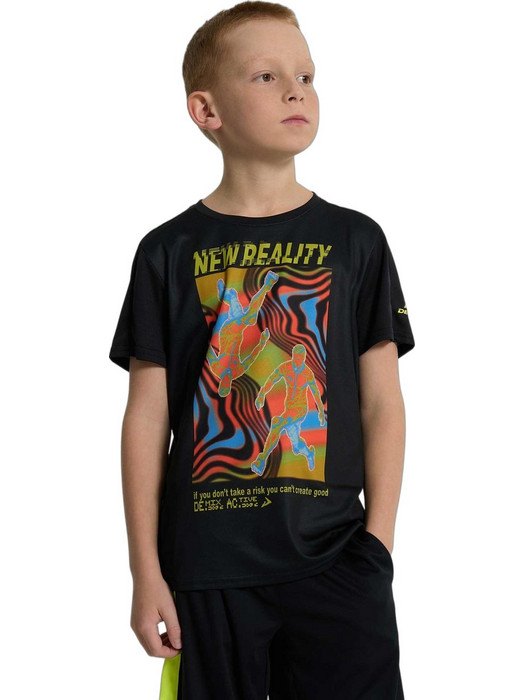 Demix Παιδικό T-Shirt Κοντομάνικο Μαύρο 137663-99