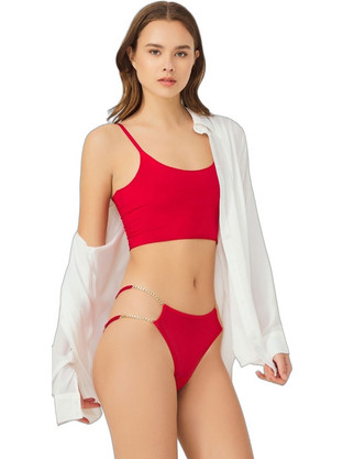 Cottonhill Γυναικείο Sexy Slip Κόκκινο CH6016