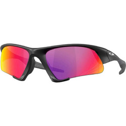 Oakley OO9532 05 Ανδρικά Γυαλιά Ηλίου Μάσκα Κοκάλινα Μαύρα με Ροζ Φακό