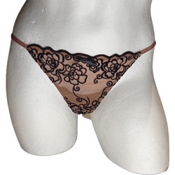 Minerva Γυναικείο Sexy String Μπρονζέ 81672-751