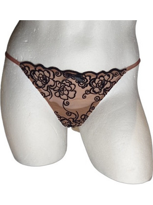 Minerva Γυναικείο Sexy String Μπρονζέ 81672-751
