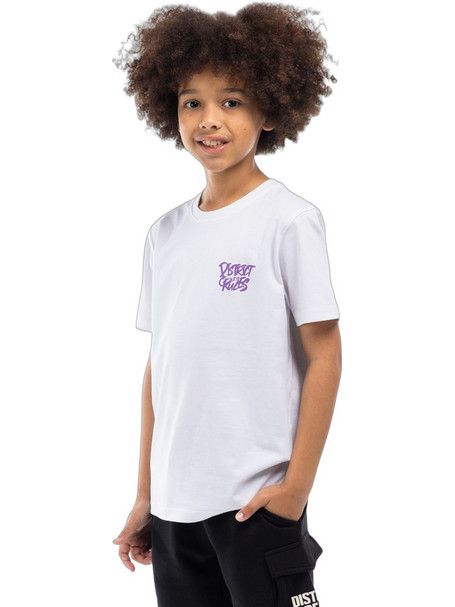 District75 Παιδικό T-Shirt Κοντομάνικο Λευκό 126KBSS-705-091