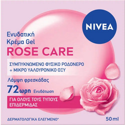 Nivea Rose Care 72h Hydration Cream Gel 50ml
