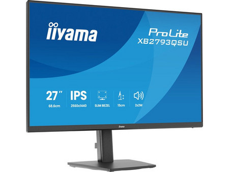 iiyama ProLite XB2793QSU-B1 IPS Monitor 27" 2560x1440 QHD 75Hz 1ms