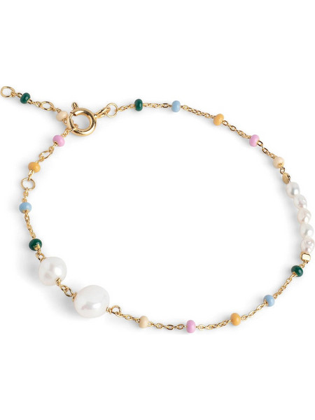 Enamel Copenhagen Lola Perla Γυναικείο Βραχιόλι Αλυσίδα από Ασήμι 925 Επιχρυσωμένο B81G