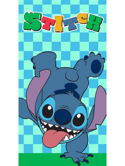 Dimcol Disney Lilo & Stitch 186 Παιδική Πετσέτα Θαλάσσης Microfiber Τιρκουάζ 70x140cm