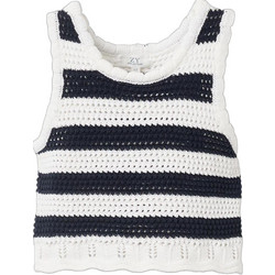 Zippy Παιδικό Crop Top Αμάνικο Λευκό Μαύρο 31078451021