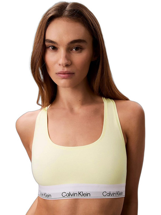 Calvin Klein Μπουστάκι χωρίς Μπανέλα Κίτρινο LV00QF8493-ZRK