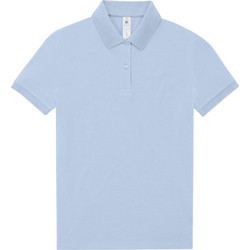B&C Collection Γυναικεία Μπλούζα Polo Κοντομάνικη Γαλάζια PW461