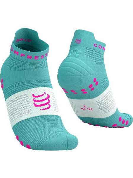 Compressport Pro Racing V4.0 Ανδρικές Κάλτσες Κοντές με Σχέδια Τιρκουάζ 8582-T1