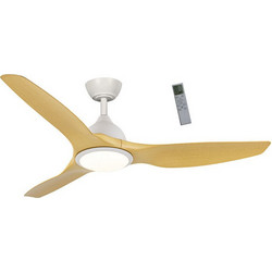 Primo PRCF-80726 Ανεμιστήρας Οροφής 132cm 35W με Φως & Τηλεχειριστήριο Λευκός Μπεζ