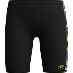 Speedo Hyper Βoom Παιδικό Αγωνιστικό Μαγιό Κολύμβησης Jammer για Αγόρι Μαύρο Κίτρινο 8-003793-18626
