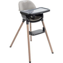 Graco Presti Αναδιπλούμενο Καρεκλάκι Φαγητού Γκρι