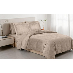 Linea Home Σετ Σεντόνια Διπλά 200x260 262 Μόκα