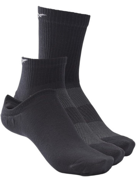 Reebok Ανδρικές Κάλτσες με Σχέδια Μαύρες 3Pack GH0404