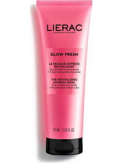 Lierac Glow Fresh The Express Revitalizing Κρεμώδης Μάσκα Προσώπου για Λάμψη με Υαλουρονικό 75ml