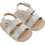 Babywalker Βαπτιστικά Πέδιλα Αγκαλιάς για Κορίτσι Δερμάτινα Ασημί MI1659