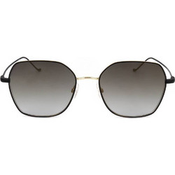 Safilo LINEA/T 11/S I46 Γυναικεία Γυαλιά Ηλίου Τετράγωνα Μεταλλικά Μαύρα με Μαύρο Φακό