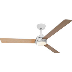Philips Velyx 929004751601 Ανεμιστήρας Οροφής 132cm με Φως & Τηλεχειριστήριο Λευκός Καφέ