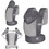 Kinderkraft Carrybee Μάρσιπος με Μέγιστο Βάρος 20kg Γκρι