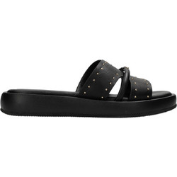 Mexx Lotus II Δερμάτινα Γυναικεία Σανδάλια Μαύρα MI001601961W-1000