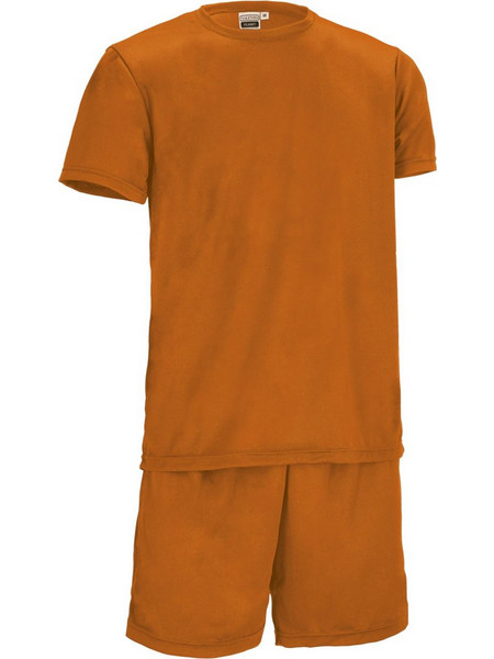 Valento Αθλητικό Ανδρικό Σετ T-Shirt & Βερμούδα Καλοκαιρινό Πορτοκαλί CDVAPLANF20