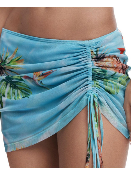Desigual Παρεό Κοντό Γαλάζιο 25SWMK12-5024
