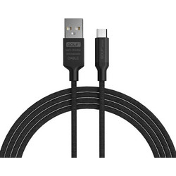 Golf GC-52C-B Braided USB-A to USB-C 1m Black