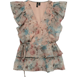 Vero Moda Γυναικείο Καλοκαιρινό Top Μπεζ 10343869