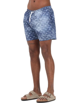 Dsquared2 Ανδρικό Μαγιό Σορτς με Σχέδια Μπλε D7B626810-454