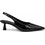 Elenross Γόβες Slingback Λουστρίνι με Λεπτό Χαμηλό Τακούνι Μαύρες GS10225W