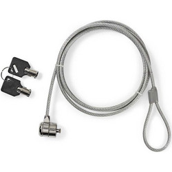 Nedis NBLKK1002ME Κλειδαριά Laptop με Κλειδί 1.8m