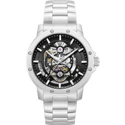 Kenneth Cole Harrison Ανδρικό Ρολόι Αυτόματο με Ασημί Μεταλλικό Μπρασελέ KCWGY0088906