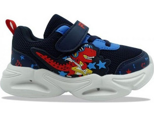 Fila Dino Παιδικά Sneakers με Φωτάκια Navy Μπλε Κόκκινα 7BK61008-200