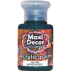 Maxi Decor 046 Blue Ακρυλικό Χρώμα Ζωγραφικής 60ml